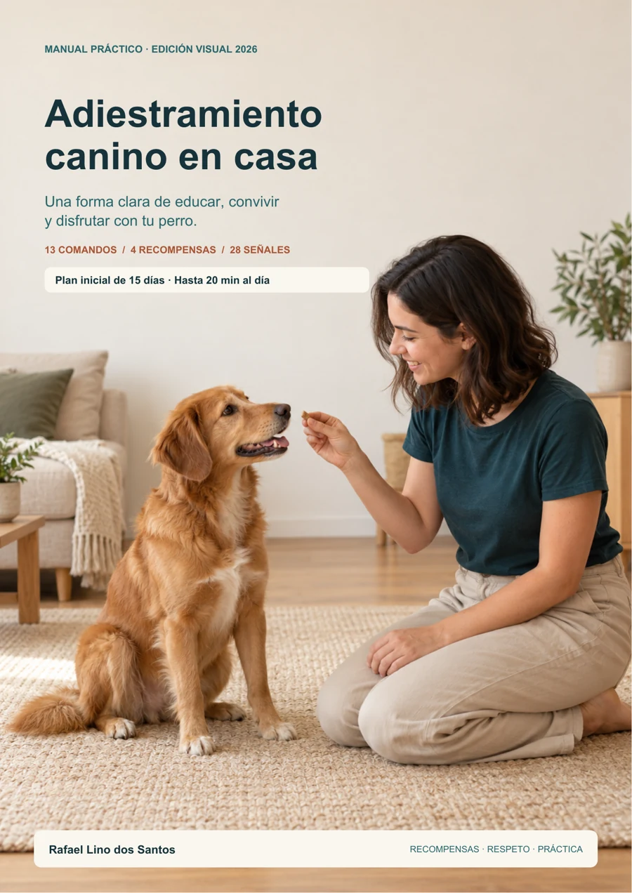 Portada del manual Adiestramiento Canino en Casa